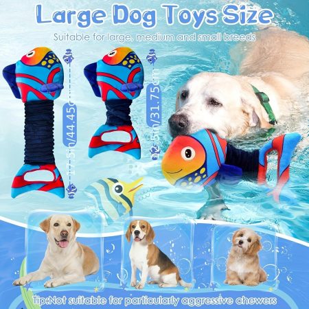 [Dream Clownfish Plush] Soft Interactive Dream Clownfish Plush Pet Toy | Durable Chew-Resistant Design for Dogs & Cats, All Breeds & Sizes, Relax & Mental Stimulation, Cat Entertainment with Vibrant Blue & Orange Stripes